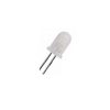 led pth 5mm laranja avermelhado encapsulamento branco leitoso l421l urs