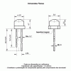 led pth 5mm perfil baixo amarela encapsulamento hialino L2351HU L4 UYL TC20