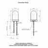 led pth 5mm verde encapsulamento hialino LI221BGHU20-FD