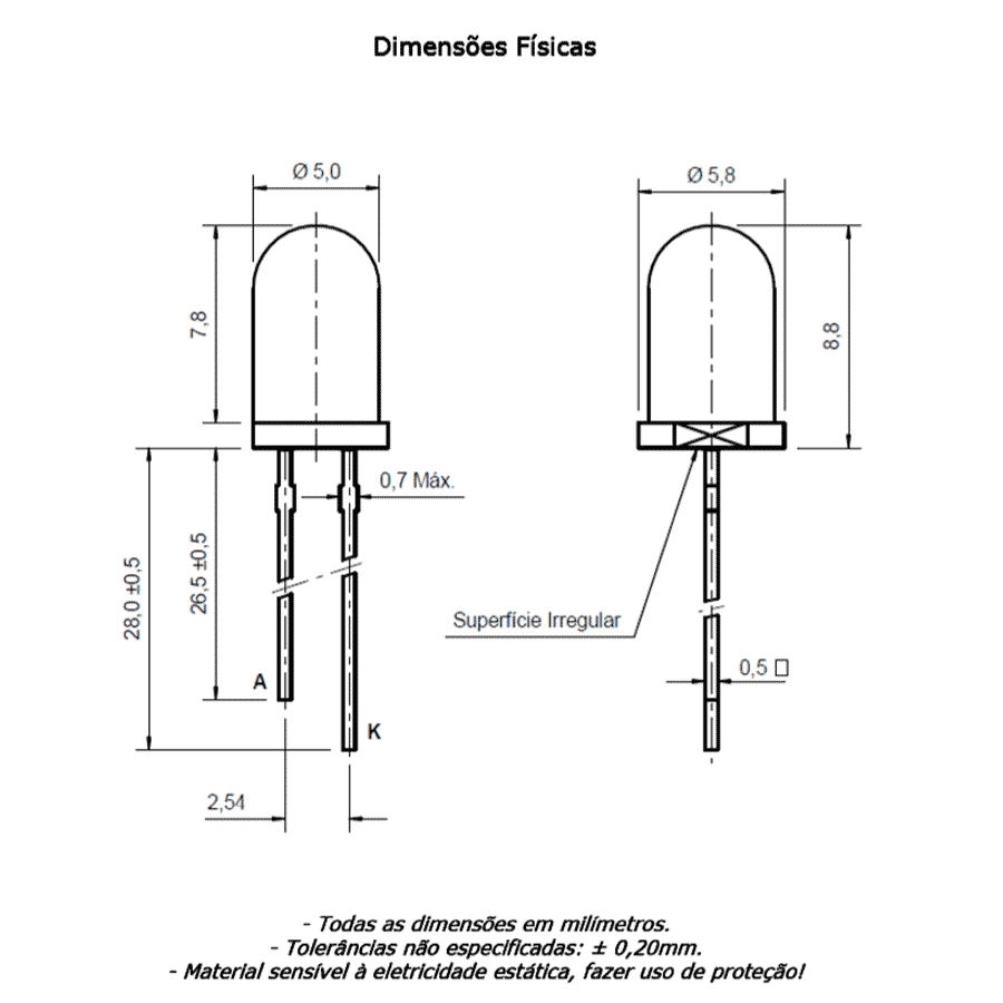 led-pth-5mm-verde-encapsulamento-hialino-LI221PHGU20-FD led pth 5mm verde encapsulamento hialino LI221PHGU20-FD