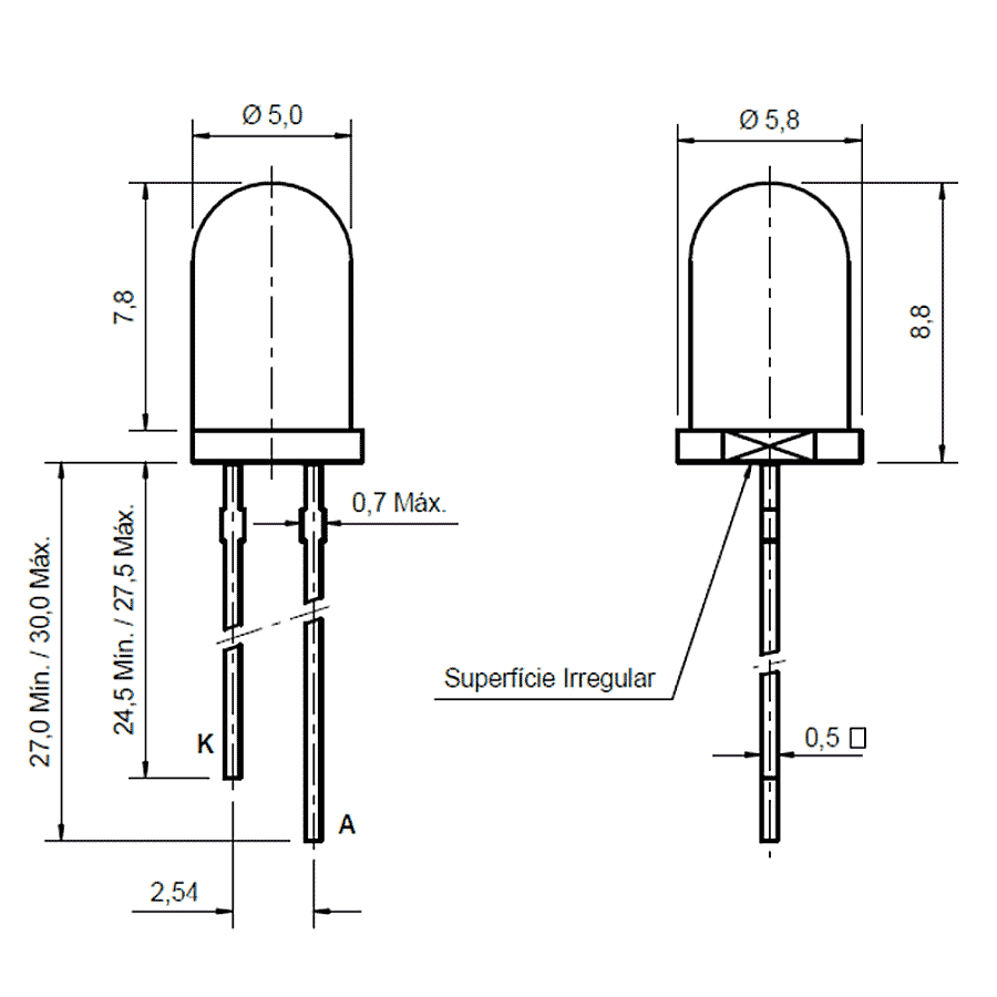 led-pth-5mm-vermelha-alaranjado-encapsulamento-vermelho-difuso-L123-URS led pth 5mm vermelha alaranjado encapsulamento vermelho difuso L123 URS