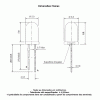 led pth 5mm vermelha encapsulamento hialino L421HU30 UORB