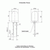 led pth 5mm vermelha encapsulamento hialino -LI421H-URS