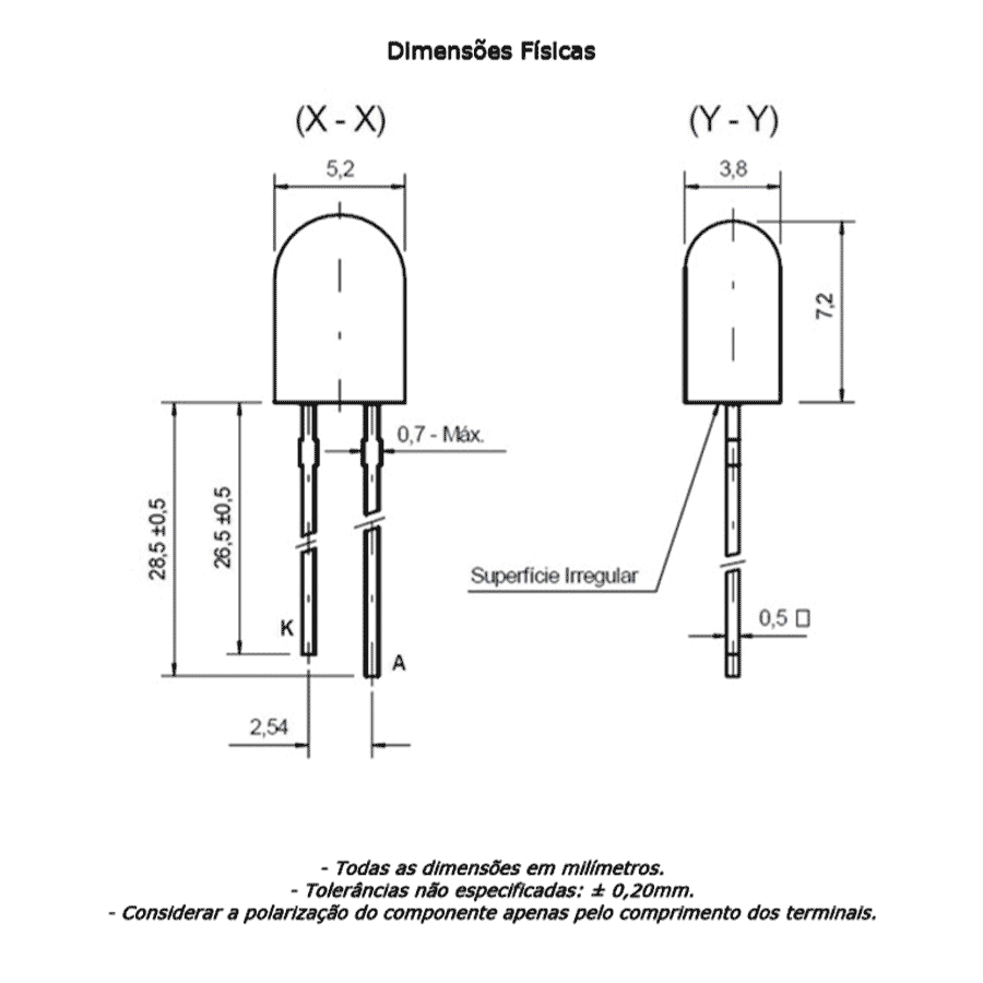 led-pth-5mm-vermelha-encapsulamento-vermelho-semi-difuso-com-stopper-L2411OVSD-UORB-H2 led pth 5mm vermelha encapsulamento vermelho semi difuso com stopper L2411OVSD UORB H2