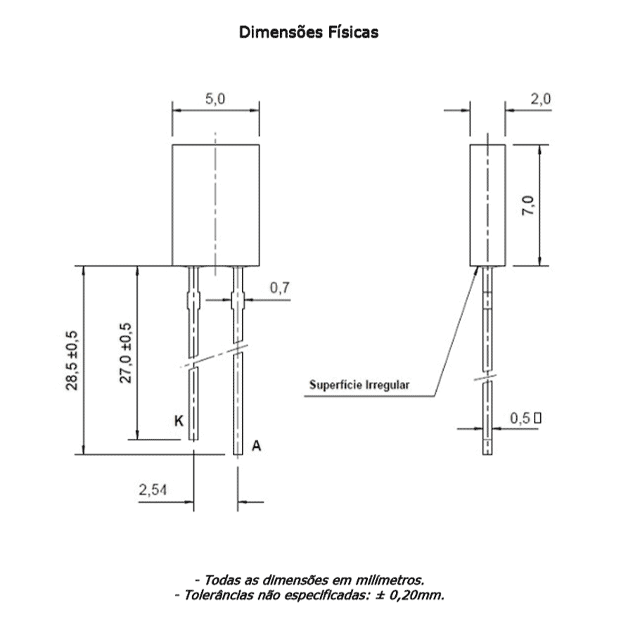 led-pth-retangular-amarela-encapsulamento-amarelo-difuso-L2361 led pth retangular amarela encapsulamento amarelo difuso