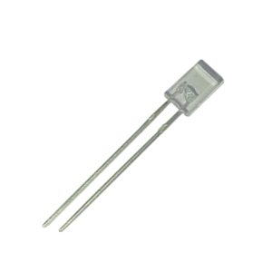 LED PTH Retangular Verde Encapsulamento Hialino L2261H