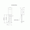 led pth retangular vermelha encapsulamento hialino L2461HU URS
