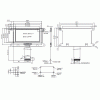 display grafico lcd oled 128x64 pontos emissao branca 89,7x47,2x3,4mm