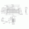 display lcd 16 caracteres 2 linhas sem backlight 87x60x13,6mm WH1602B-NYG-JT
