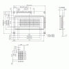 display lcd 16 caracteres 4 linhas backlight branco 87x60x13,6mm WH1604A-TMI-JT