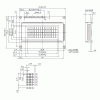 display lcd 16 caracteres 4 linhas backlight branco 87x60x13,6mm WH1604A-TYH-JTV