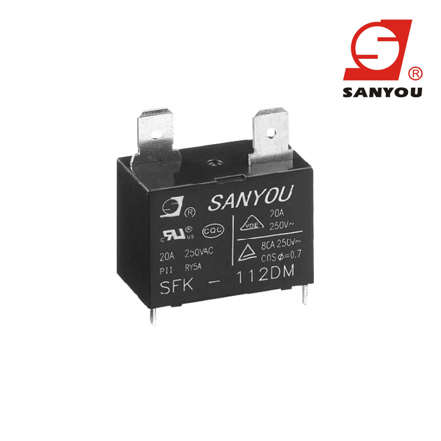 Relê Sanyou SFK 112dm 12vcc 20a para Ar Condicionado Relê Sanyou SFK 112dm 12vcc 20a para Ar Condicionado