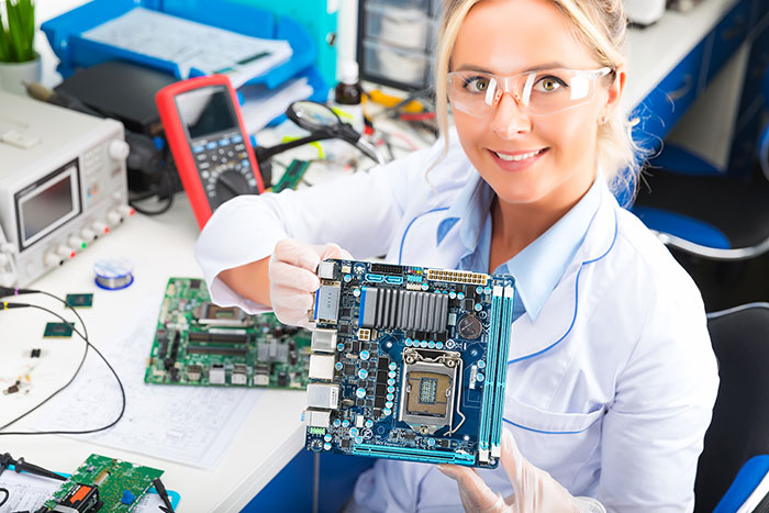 engenharia de montagem de pacas eletronicas